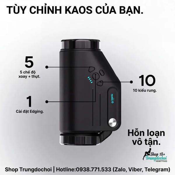 Máy Thủ Dâm Tự Động Kaotik Labs The Shotty - Xoay Thụt Tự Động, Kết Nối App