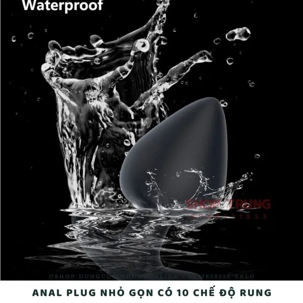 Anal Plug Nhỏ Gọn Có 10 Chế Độ Rung