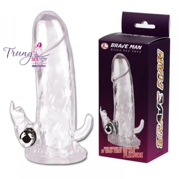Bao Cao Su Brave Man Có Rung Hai Nhánh Thỏa Thích Tận Hưởng