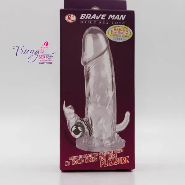 Bao Cao Su Brave Man Có Rung Hai Nhánh Thỏa Thích Tận Hưởng