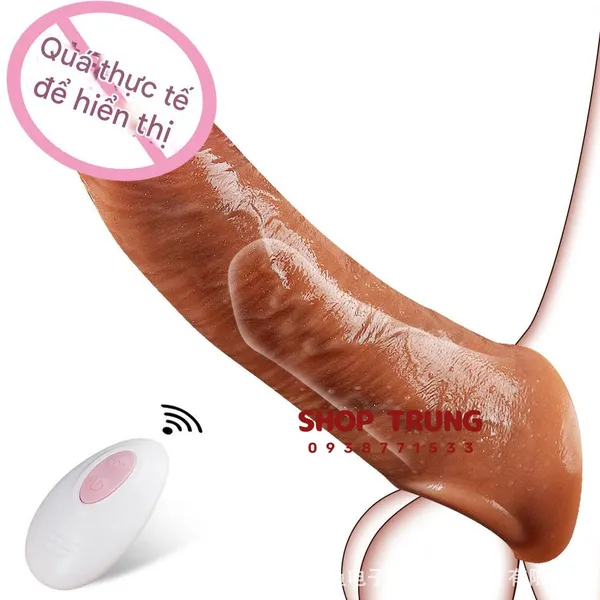 Bao Cao Su Rung Đầu 3 Trong 1 Tăng Kích Thước, Rung Điều Khiển Xa & Kéo Dài Cuộc Yêu