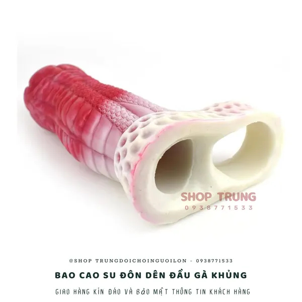 Bao cao su đôn dên có quai deo khủng Alien Penis