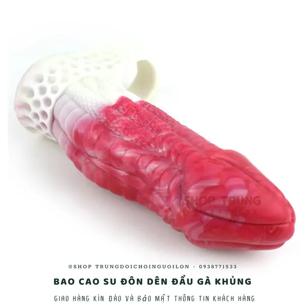 Bao cao su đôn dên có quai deo khủng Alien Penis