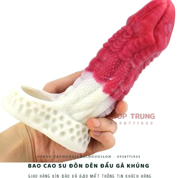 Bao cao su đôn dên có quai deo khủng Alien Penis