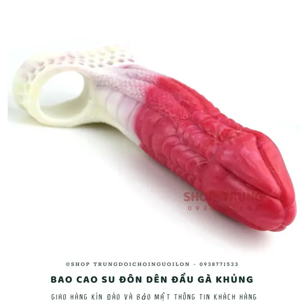 Bao cao su đôn dên có quai deo khủng Alien Penis
