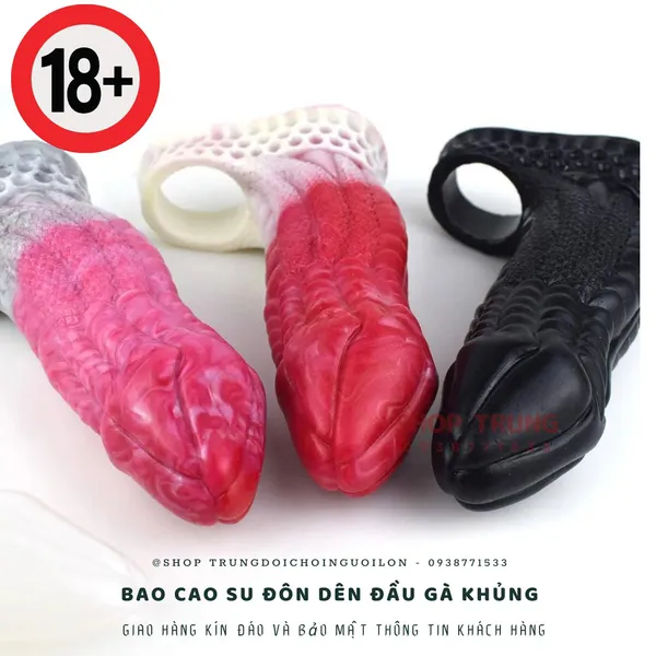 Bao cao su đôn dên có quai deo khủng Alien Penis