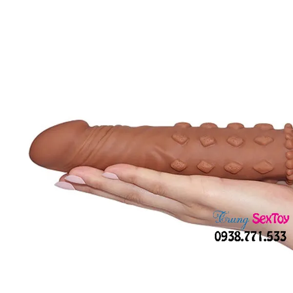 Bao Cao Su Đôn Dên LoveToy X-Tender 3 Nhiều Gai Silicon Mềm Mịn Tăng 3cm
