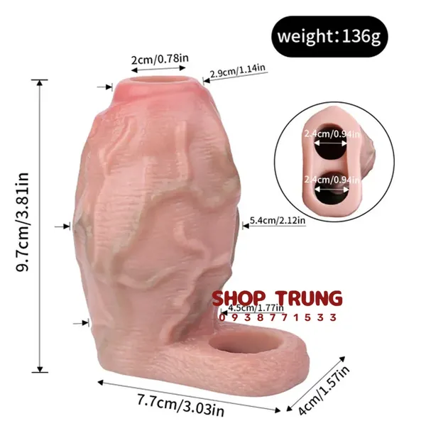 Bao Cao Su Hở Đầu Làm Dày Dương Vật Chống Xuất Tinh Sớm FAAK