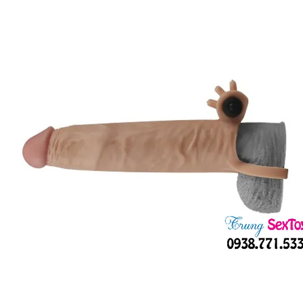 Bao Cao Su Đôn Dên Lovetoy X-Tender 1: Tăng Kích Thước Silicon Mềm Mịn Có Rung