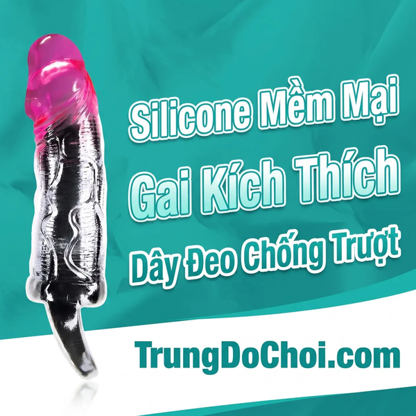Bao Đôn Dên Prettylove Odes 6.9 Silicone Mềm, Gai Kích Thích, Quai Đeo Chống Tuột