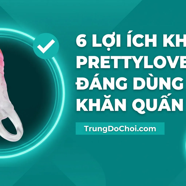 Bao Đôn Dên Prettylove Odes 6.9 Silicone Mềm, Gai Kích Thích, Quai Đeo Chống Tuột