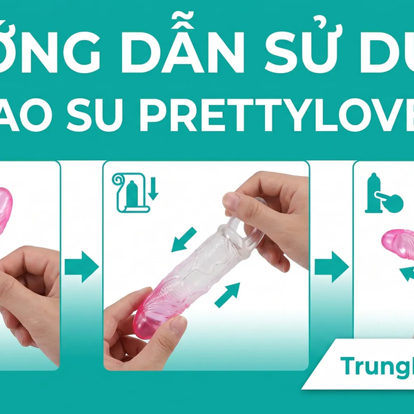 Bao Đôn Dên Prettylove Odes 6.9 Silicone Mềm, Gai Kích Thích, Quai Đeo Chống Tuột