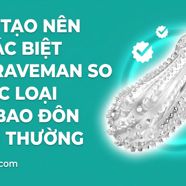 Bao Đôn Dên Gai Rung Đầu Braveman Nhiều Gai Kích Thích, Motor Rung Đầu, Quai Đeo