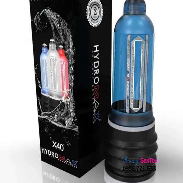 Máy tập làm tăng kích thước dương vật Bathmate Hydromax x40  