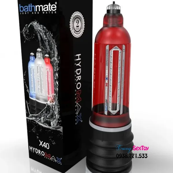 Máy tập làm tăng kích thước dương vật Bathmate Hydromax x40  