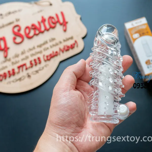 Bao cao su đôn dên nhiều gai gân nổi max sung sướng