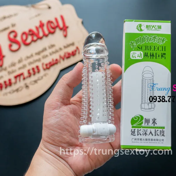 Khắc phục xuất tinh sớm với bao cao su Screech có nhiều gai và rung 