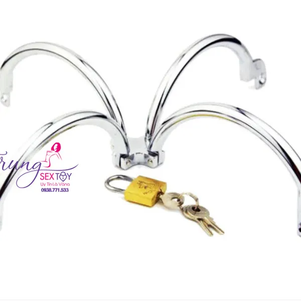 Đô Chơi BDSM Khóa Tay Chữ X Làm Bằng Thép Không Gỉ