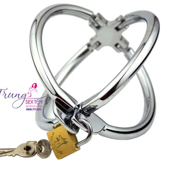 Đô Chơi BDSM Khóa Tay Chữ X Làm Bằng Thép Không Gỉ