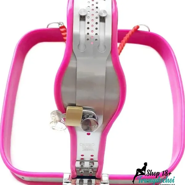 Đai Trinh Tiết Nữ Thép Không Gỉ Viền Silicone 2 Loại Tấm Chắn