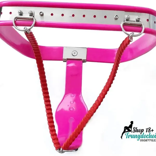 Đai Trinh Tiết Nữ Thép Không Gỉ Viền Silicone 2 Loại Tấm Chắn