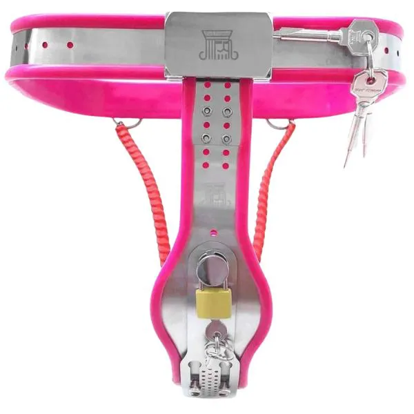 Đai Trinh Tiết Nữ Thép Không Gỉ Viền Silicone 2 Loại Tấm Chắn