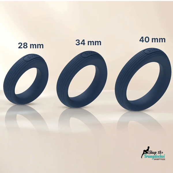 Bộ 3 Vòng Đeo Dương Vật Svakom Triooo Ba Cỡ 28, 34, 40mm Để Tìm Đúng Độ Ôm