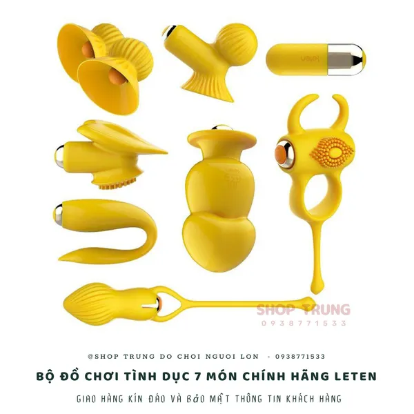 Bộ đồ chơi hàng chính hãng Leten 7 món dành cho các cặp đôi