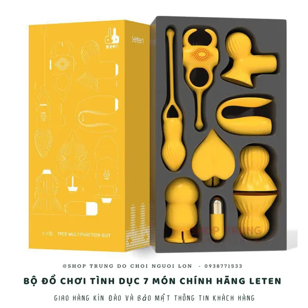 Bộ đồ chơi hàng chính hãng Leten 7 món dành cho các cặp đôi