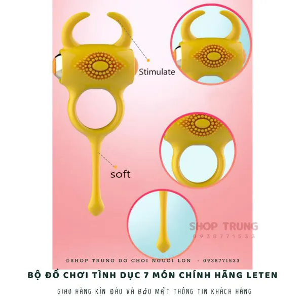 Bộ đồ chơi hàng chính hãng Leten 7 món dành cho các cặp đôi