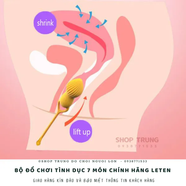 Bộ đồ chơi hàng chính hãng Leten 7 món dành cho các cặp đôi