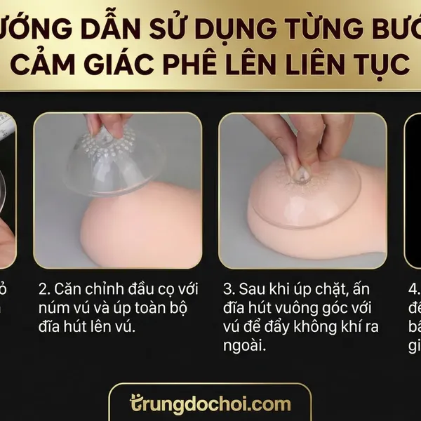 Bộ Mát Xa Nhũ Hoa, Vùng Kín Điều Khiển Từ Xa Kích Thích Đồng Thời, Trọn Vẹn Cảm Xúc Đôi Ta