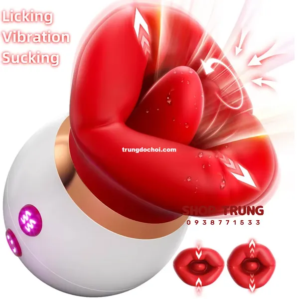 Bông Hồng Bú Liếm Hút Có Rung Cực Phê Dành Cho Cặp Đôi