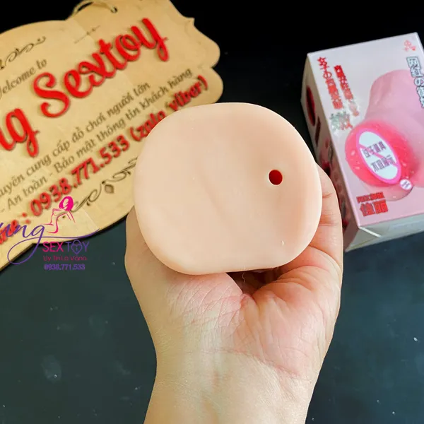 Âm Đạo Giả Cầm Tay Silicon Mềm Mịn Thiết Kế 4D Có Rung Siêu Mạnh