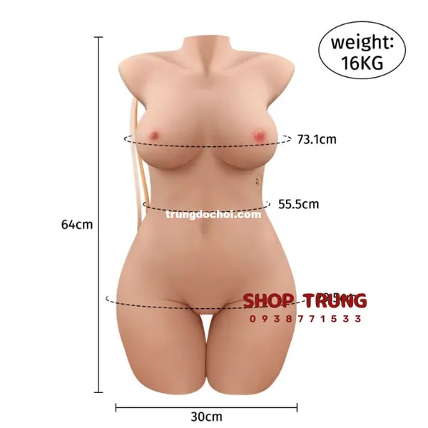 Búp bê tình dục bán thân rung hút như thật