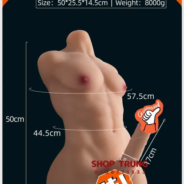 Búp Bê Tình Dục Nam Size Lớn 50cm
