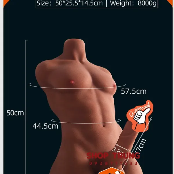 Búp Bê Tình Dục Nam Size Lớn 50cm