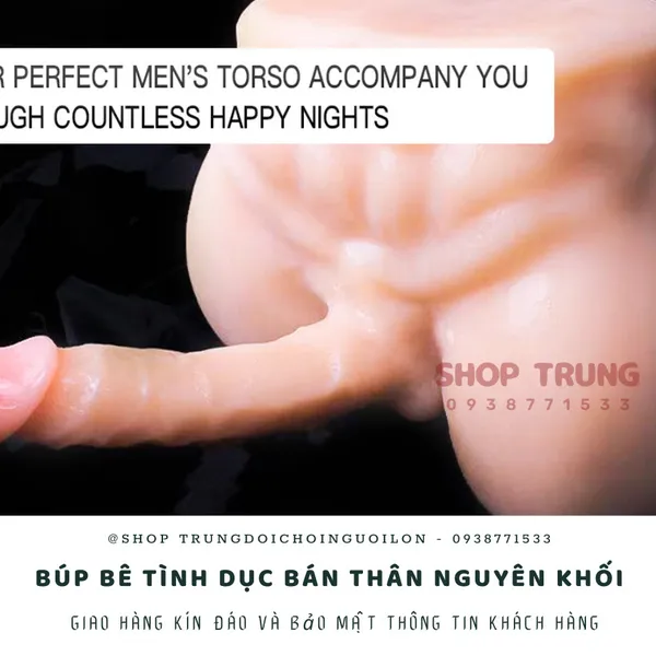 Búp Bê Tình Dục Bán Thân Nam Như Thật