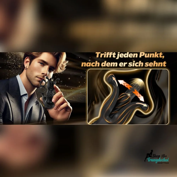 Butt Plug Giãn Nở Cánh Hoa 9 Tần Số Kèm Vòng Đeo Trải Nghiệm Kép Trong Tay Người Ấy