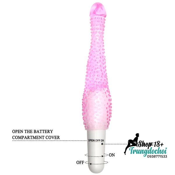 Cây Rung Nhám Mini Vibratoe Hồng Textured Bullet Vibrator
