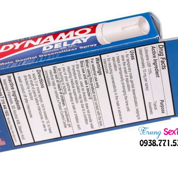 Dynamo Chai Xịt Lâu Ra Thành Phần và Hướng Dẫn Sử Dụng