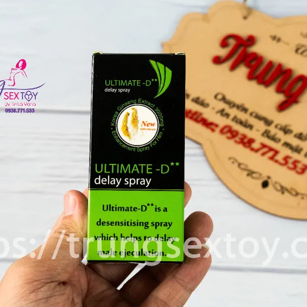 Xịt chống xuất tinh sớm Ultimate D khiến nam giới thêm mạnh mẽ