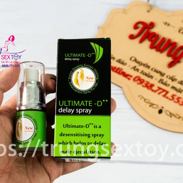 Xịt chống xuất tinh sớm Ultimate D khiến nam giới thêm mạnh mẽ