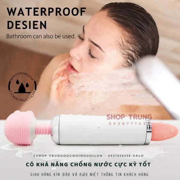 Máy Massage Âm Đạo  3 Trong 1 Rung Liếm Hút 12 Chế Độ