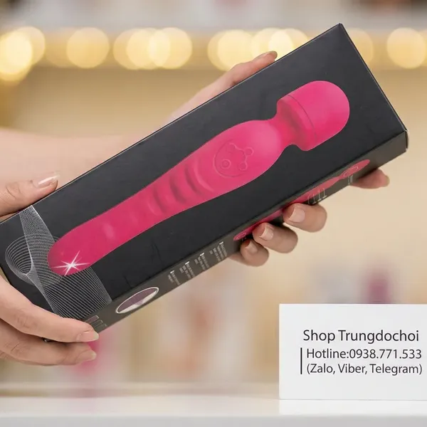 Chày Rung 2 Đầu Tỏa Nhiệt 39.5°C: Silicone Mềm Dẻo Linh Hoạt Kích Thích Điểm G & Âm Vật