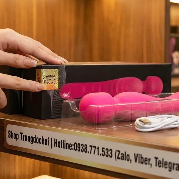 Chày Rung 2 Đầu Tỏa Nhiệt 39.5°C: Silicone Mềm Dẻo Linh Hoạt Kích Thích Điểm G & Âm Vật