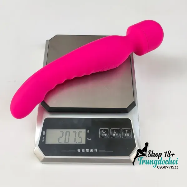 Chày Rung 2 Đầu Tỏa Nhiệt 39.5°C: Silicone Mềm Dẻo Linh Hoạt Kích Thích Điểm G & Âm Vật