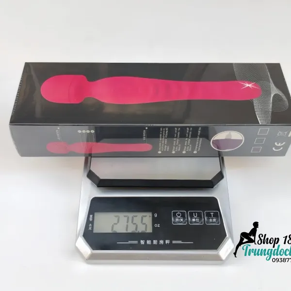 Chày Rung 2 Đầu Tỏa Nhiệt 39.5°C: Silicone Mềm Dẻo Linh Hoạt Kích Thích Điểm G & Âm Vật