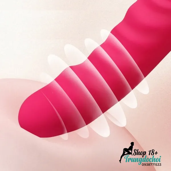 Chày Rung 2 Đầu Tỏa Nhiệt 39.5°C: Silicone Mềm Dẻo Linh Hoạt Kích Thích Điểm G & Âm Vật