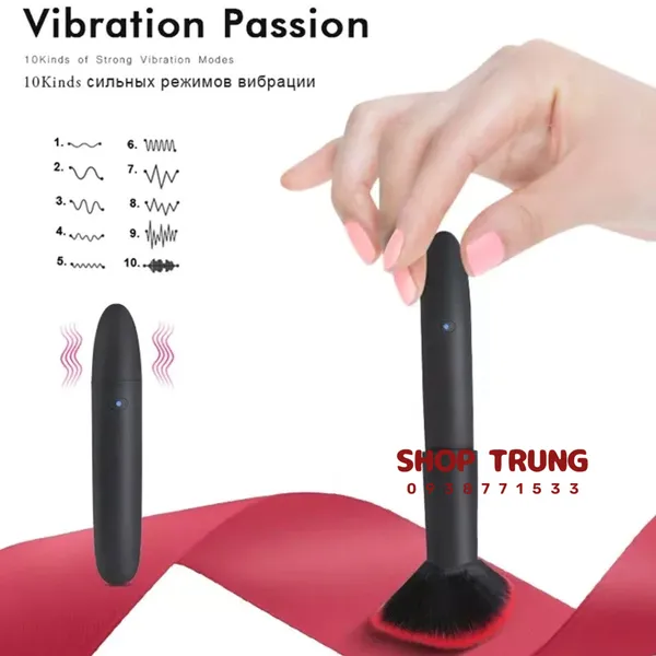 Cọ Trang Điểm 10 Chế Độ Rung - Đồ Chơi Người Lớn Cho Nữ